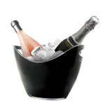 Vasque rafraichissante 2 bouteilles noire vin bouquet Vasque rafraichissante 2 bouteilles noire vin bouquet