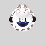 Veau - vaisselle en fibre de bambou pour enfants, bol de dessin anim mignon en forme de bb, vaisselle ...