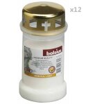 Veilleuse de commmoration et couvercle no 3 12pcs transparent bolsius