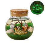 Veilleuse creative belle aquarium lumiere a assembler soi - mme durable tortue vert sable decoration ...