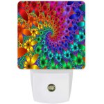 Veilleuse led a brancher avec capteur de mouvement, couleur vive, arbustes a fleurs, du crepuscule a ...