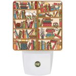 Veilleuse led a brancher le chat dormant sur l'etagere lampe de nuit avec detecteur de mouvement du crepuscule ...