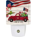 Veilleuse led enfichable camion de porto rico avec grenouille bleue et grenouille verte fleur du crepuscule ...