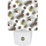 Veilleuses led enfichables sur le th�me de xmas en forme de pomme de pin du cr�puscule a l'aube pour ...