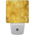 Veilleuse led a fleurs dor�es, luminaire d�coratif automatique du cr�puscule a l'aube, lampe de sommeil, ...