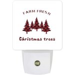 Veilleuses led a brancher en forme d'arbre a grille rouge, du cr�puscule a l'aube, pour salon, chambre ...