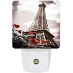 Veilleuses led a brancher en forme de tour eiffel, gris, du cr�puscule a l'aube, pour salon, chambre ...