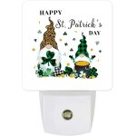 Veilleuses led en forme de tr�fle gnome de la saint - patrick, du cr�puscule a l'aube, pour salon, chambre ...