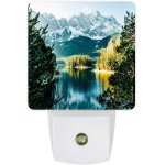 Veilleuse led a brancher, parc, lac, for��t, paysage naturel sous le soleil, capteur de mouvement du ...