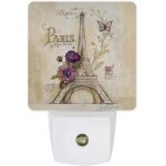 Veilleuse led rechargeable retro la tour eiffel de paris lampe de nuit avec capteur de mouvement du crepuscule ...