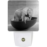 Veilleuse led rtro en forme d'animal de baignoire, du crpuscule a l'aube, pour salon, chambre a coucher, ...