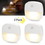Veilleuse murale led - re12687 - d�tecteur de mouvement - capteur de lumi�re - pack de 3 - int�rieur