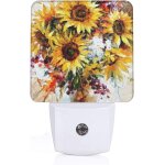 Veilleuse peinture a l'huile prise de tournesol led veilleuse adaptee aux garcons filles chambre couloir ...