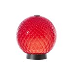 Venini vase ballonton luce rouge