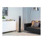 Ventilateur colonne avec ioniseur et oscillateur vt - 375 noir