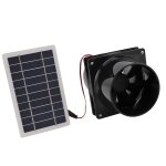 Ventilateur d'chappement  nergie solaire 10w 12v, pour tuyau rond, panneau solaire abs, kit de ventilateur ...