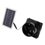 Ventilateur d'chappement  nergie solaire 10w 12v, pour tuyau rond, panneau solaire abs, kit de ventilateur ...