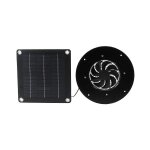 Ventilateur d'extraction a panneau solaire, 20 w pour serres, abris pour animaux, petits poulaillers, ...