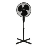 Ventilateur de pied - oceanic - 45 w - � 41 cm - 3 vitesses - oscillant - inclinable - noir
