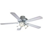 Ventilateur de plafond baleares Ø 132 cm, 5 pales blanches / cann�es blanches