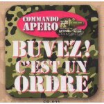 Veritable sous bocks 9x9cm 6 pices buvez c'est un ordre
