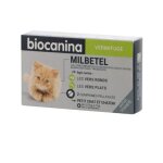 Vermifuge pour chat - biocanina - milbetel - 2kg - 2 comprims - cestodes et nmatodes