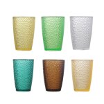Verre de bi�re color� en acrylique pour boire du th�, lait, bi�re, tasse transparente pour cuisine et ...
