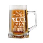 Verre a bi�re personnalis�, le meilleur cadeau de la galaxie pour la f�te des p�res, 500ml, verres a ...