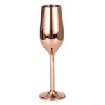 Verres a champagne bross or, fltes incassables en acier inoxydable, tasse de boisson, vin de fte de ...