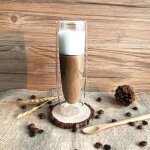 Verre a champagne cr�atif a double couche, verre a vin rouge haut de gamme, tasse a eau transparente, ...