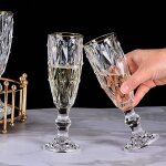 Verres a champagne en cristal de 170ml, 1 pice, gobelet a vin rouge, transparent, epais, rtro, pour ...
