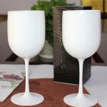 Verre a champagne moet en plastique pour fte de vin, blanc pur, 1 pice