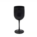 Verres a champagne en plastique blanc / rouge / noir, verres a pied flte, verre a vin, pour banquet, ...