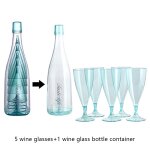 Verres a champagne en plastique a paillettes, fltes a vin rouge, pour ix, bar, mariage, 6. 5oz, 200ml, ...