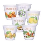 Verre a digestif - shooter porcellana bianca - p012715mix