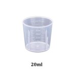 Verre doseur gradu portable en plastique transparent, pour la cuisson, rcipient de mesure de liquide, ...