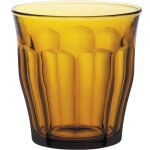 Verre duralex picardie ambre 310 ml orange - lot de 6