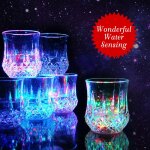 Verres a led scintillants cr�atifs, tasses a caf� scintillantes, changement de documents, bi�re, whisky, ...