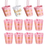 Verre a liqueur de mariage 12 pices verres a shot colliers bride to be et team bride collier de verre ...