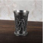 Verre a liqueur en m�tal vintage egyptien, calice cr�atif, verre a liqueur a vin, verre a sip personnalis�, ...