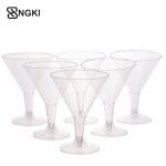 Verres a martini en plastique transparent, poulet, whisky, standardisation, cocktail, bars de fête, 200ml, ... Verres a martini en plastique transparent, poulet, whisky, standardisation, cocktail, bars de fête, 200ml, ...