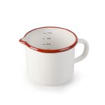 Verre mesureur email bordeaux 12 cm