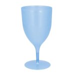 Verre a pied reutilisable opaque 350ml bleu