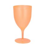 Verre a pied reutilisable opaque 35cl orange