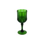 Verre a pied reutilisable vintage 22cl vert anglais