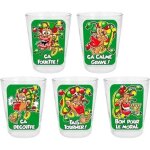 Verres shooter rasta (lot de 5) shot humoristique