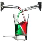 Verre shooter twister a double compartiment lot de 5 shooter insolite recipient fete.