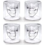 Verres a shot crne de cristal tasse en verre a double paroi, tasse a boire en cristal drle, verres ...