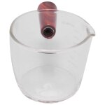 Verre a shot espresso avec manche en bois, bec unique, pichet triple, barista, tasse a mesurer, 75ml
