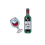 Verres a vin et a vin 2 pices, mini sac a dos de fte mignon, badge amis, ensemble d'pingles de couple, ...